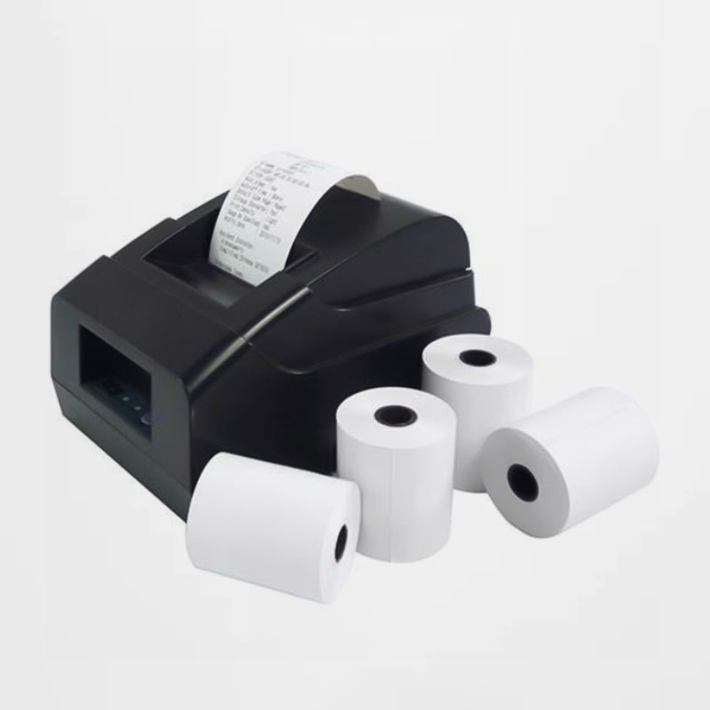 Etiqueta de papel térmico directo autoadhesivo JS08117A – 70 g/m2 de papel térmico ecológico / termofusible / 60 g/m2 de papel glassine blanco