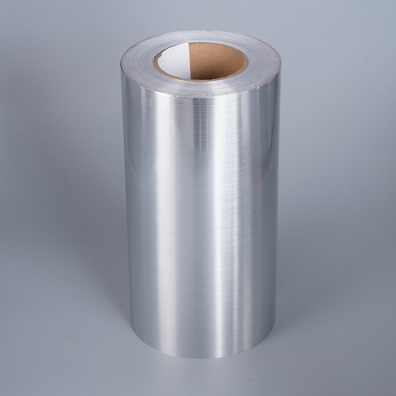 Película autoadhesiva para etiquetas de PET PT005L – 188mic Pet de plata cepillada