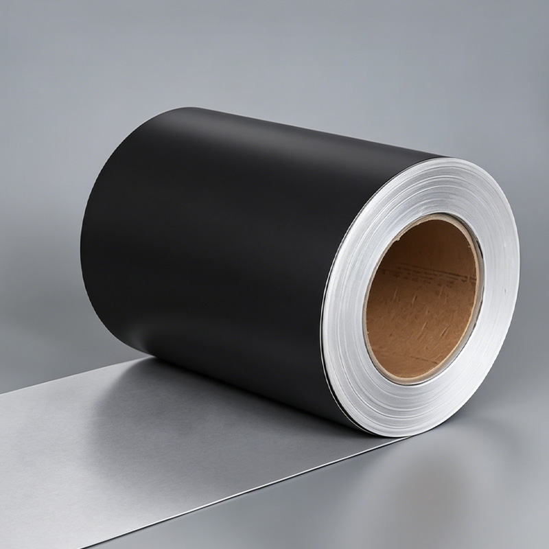 Etiqueta autoadhesiva para botellas de vino JS051H1 – Papel negro mate de 120 g/m2 / Papel termofusible blanco de 60 g/m2