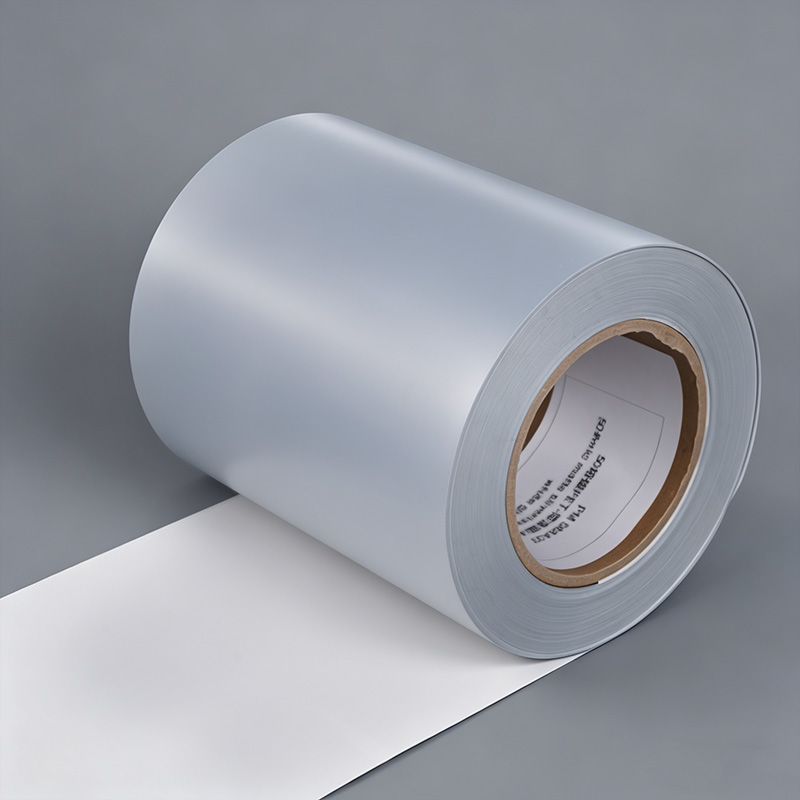 Material de etiqueta autoadhesivo PET de plata mate imprimible por inyección de tinta – PT 004B2